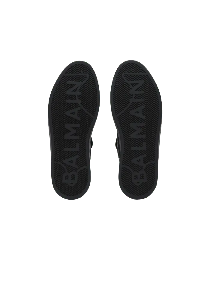Balmain Sneakers Women BCourt Flip Trainers In Calfskin Black