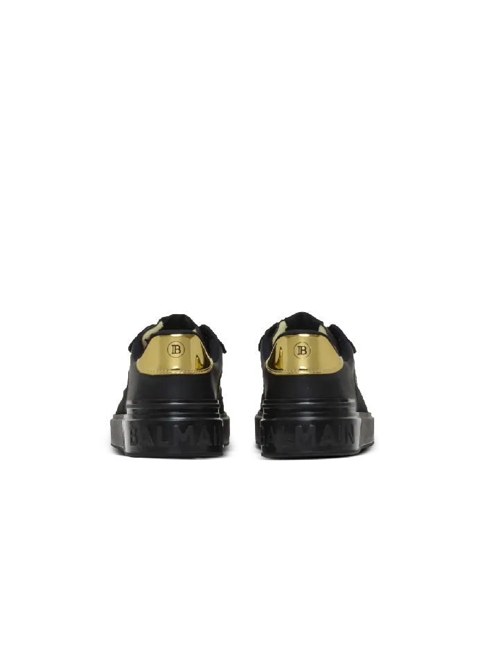 Balmain Sneakers Women BCourt Flip Trainers In Calfskin Black