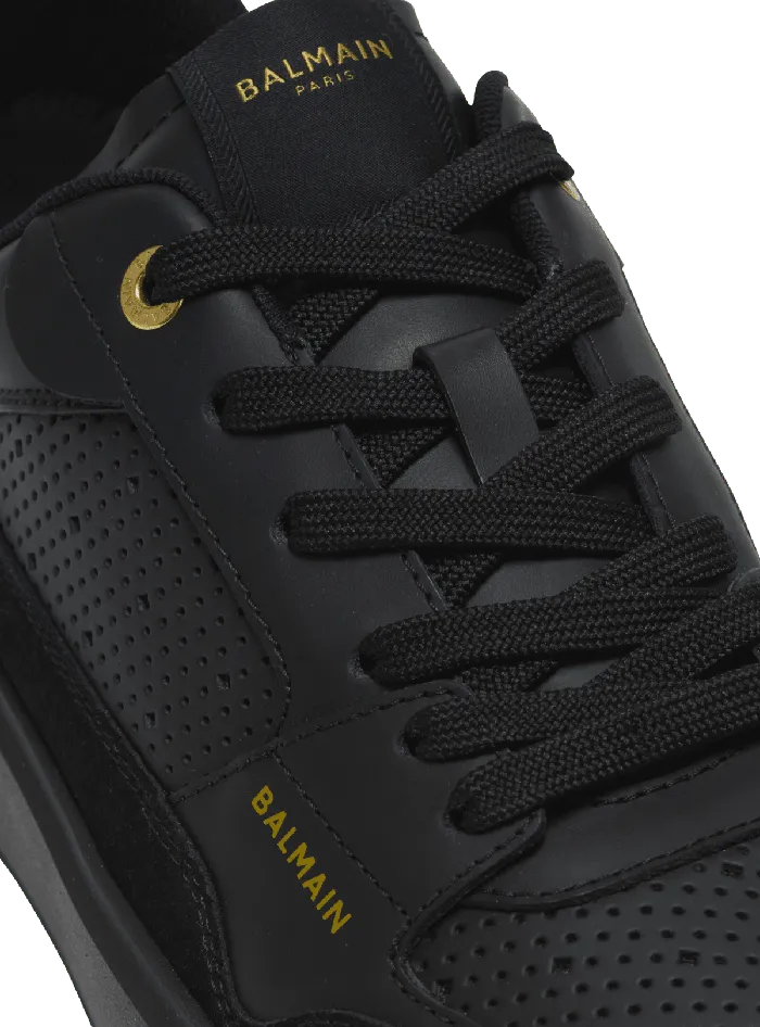 Balmain Sneakers Women BCourt Flip Trainers In Calfskin Black