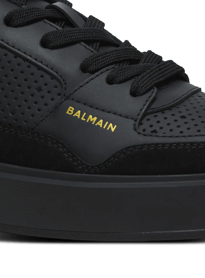 Balmain Sneakers Women BCourt Flip Trainers In Calfskin Black