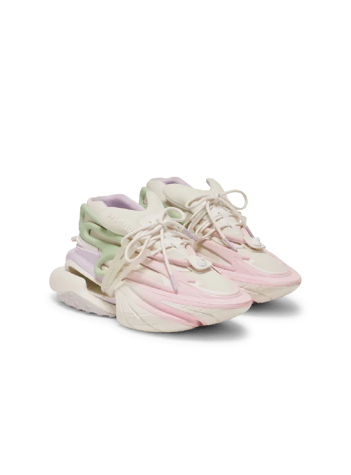 Balmain Sneakers Women Unicorn Sneakers In Neoprene And Leather Multicolor