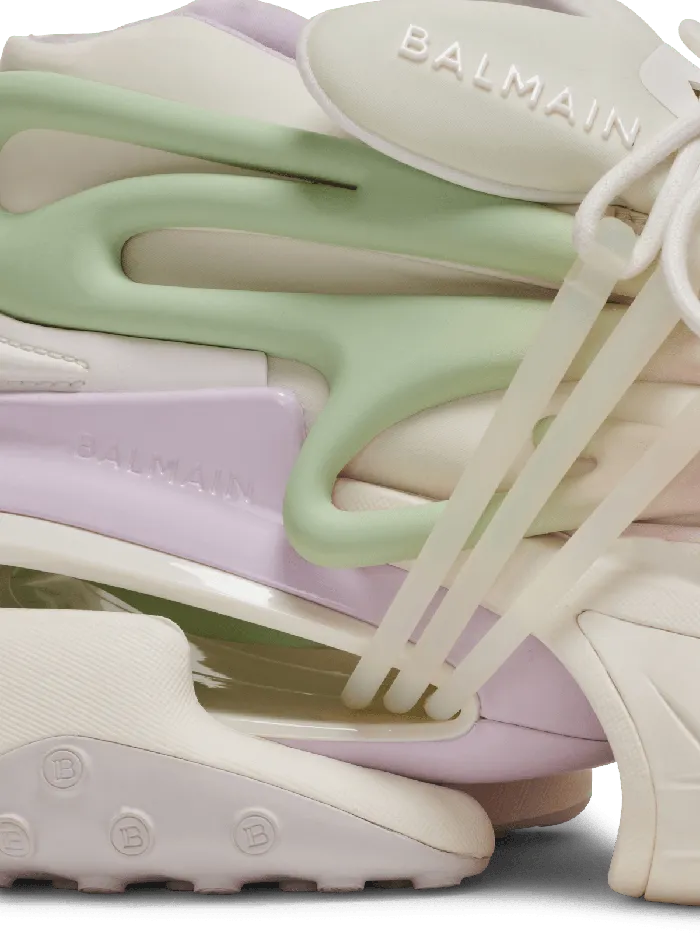 Balmain Sneakers Women Unicorn Sneakers In Neoprene And Leather Multicolor