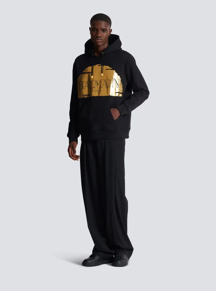 Balmain Sweatshirts Men Disney X The Lion King 8211 Sunset Hoodie Black