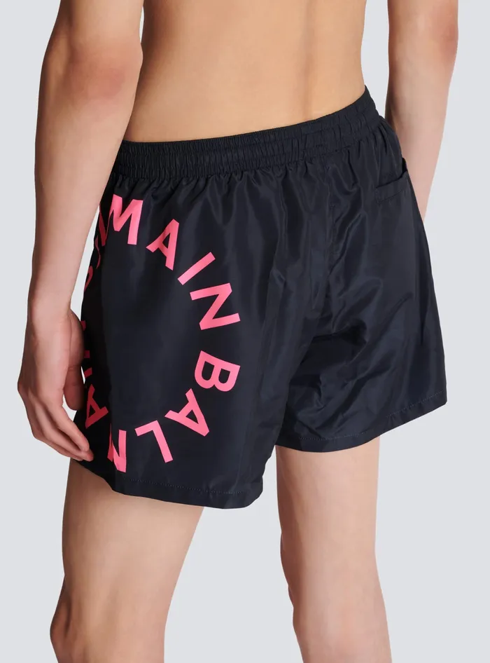 Balmain Swimwear Men Swim Shorts Pink