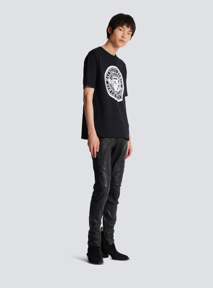 Balmain TShirts Men Coin Tshirt Black