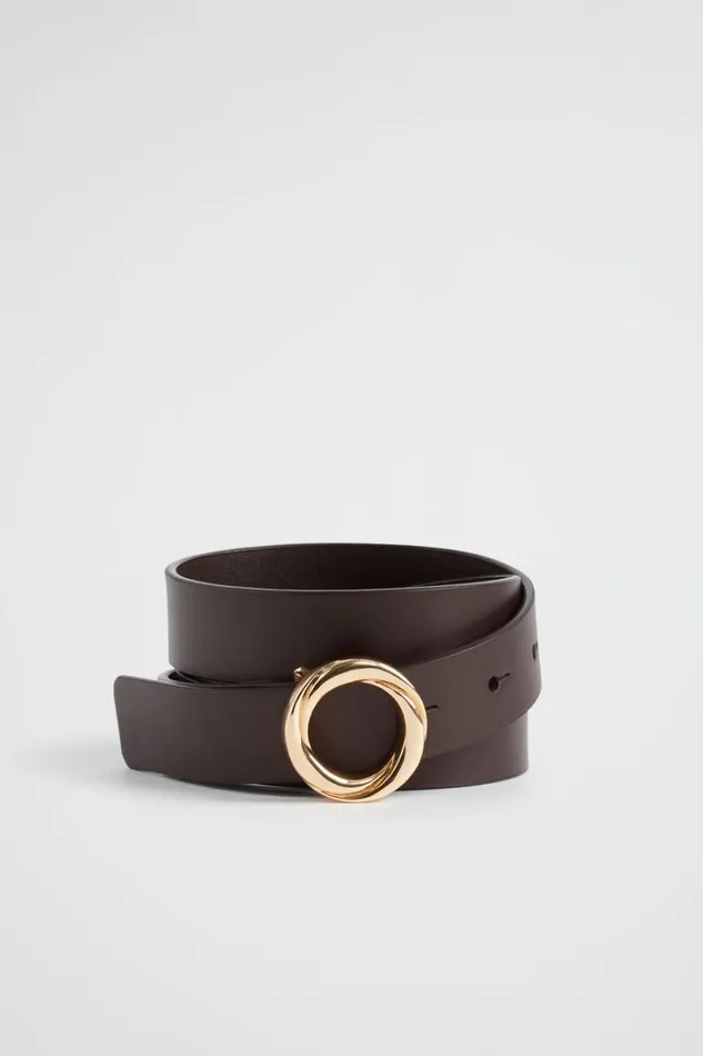 Belts Woman Seed Heritage Spencer Leather Hip Belt Chocolate