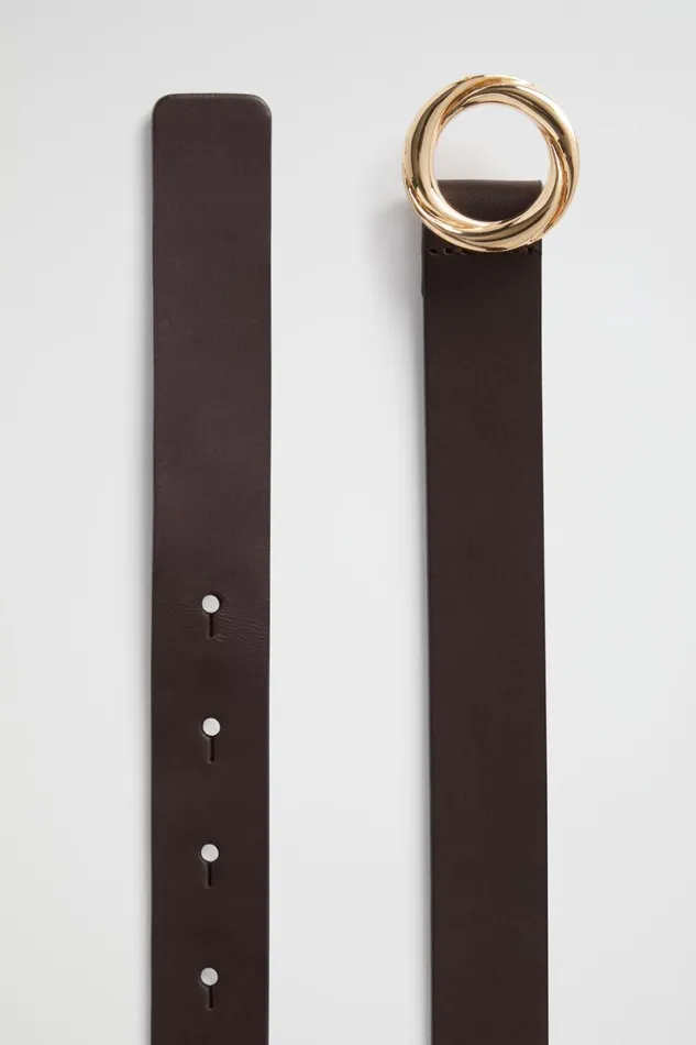 Belts Woman Seed Heritage Spencer Leather Hip Belt Chocolate