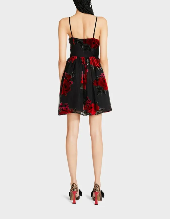 Betsey Johnson Women LUCIA MINI DRESS RED MULTI Red Multi