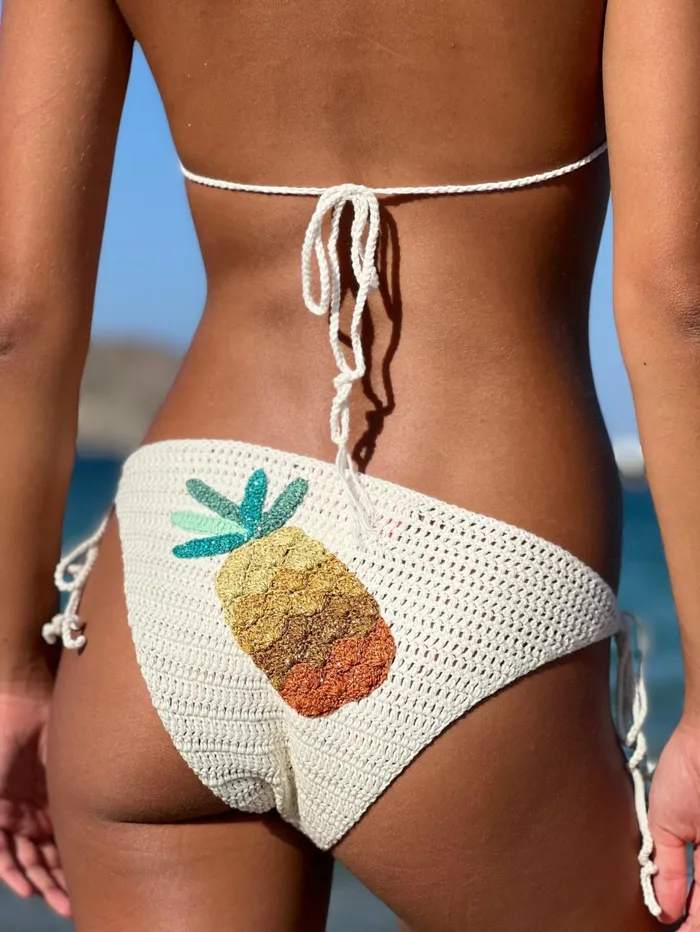 Bikinis Women Rose Carmine SET BIKINI TUTTI FRUTTI PINEAPPLE