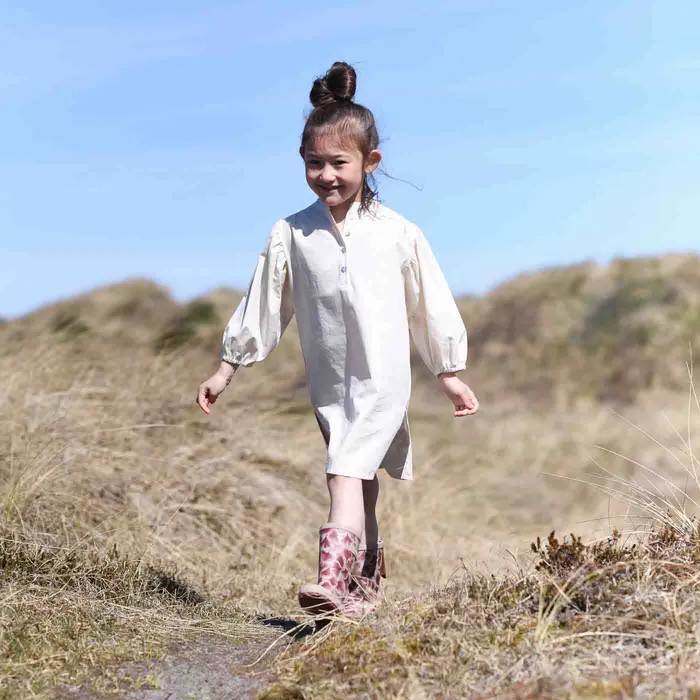 bisgaardshoes fashion bordeaux leaves Pink KIDS Rubber boots