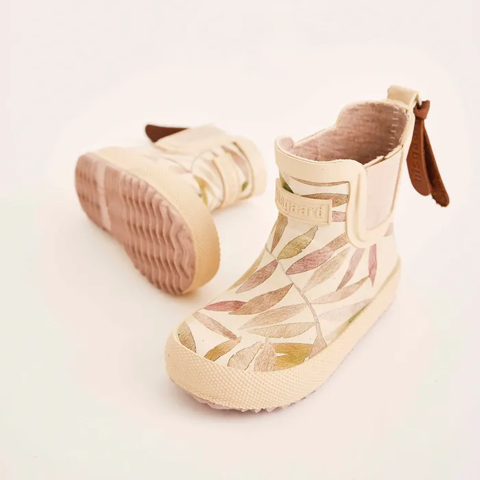 bisgaardshoes Rubber boots BABY baby rubber beige leaves Beige