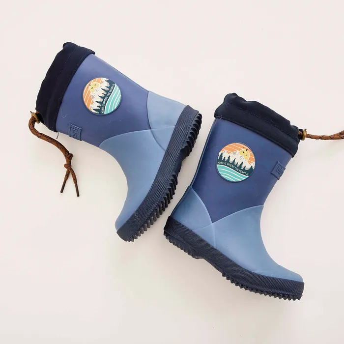 bisgaardshoes thermo II blue Blue KIDS Rubber boots