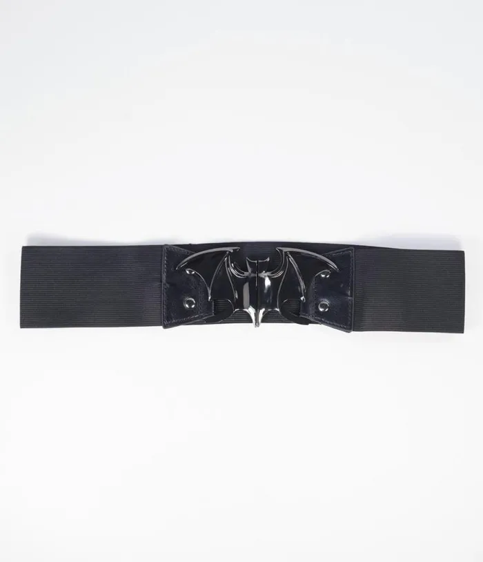 Black Bat Cinch Belt AccessoriesHalloween Unique Vintage Belts