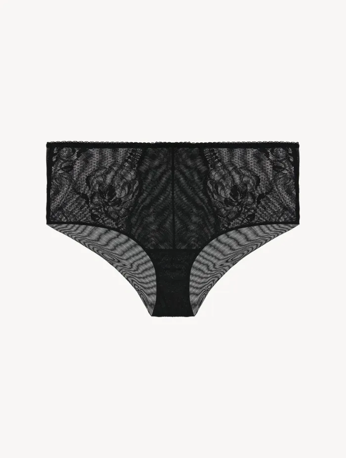 Black Lace Highwaisted Brief Lingerie La Perla Highwaist