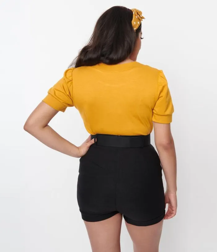 Black Love Your Curves Shorts Clothing Unique Vintage Shorts