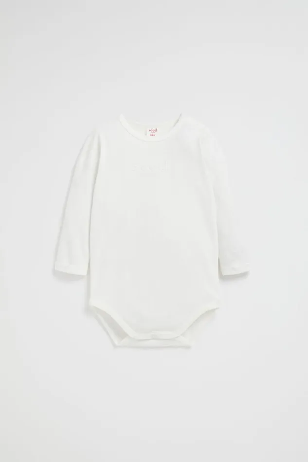 Bodysuits and Onesies Newborn Seed Heritage Core Logo Bodysuit Canvas