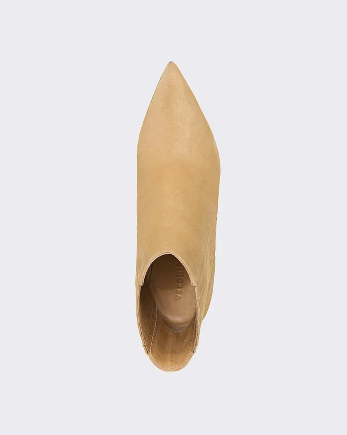 Boots and Booties Shop Veronica Beard Lisa Suede StilettoHeel Bootie Chestnut