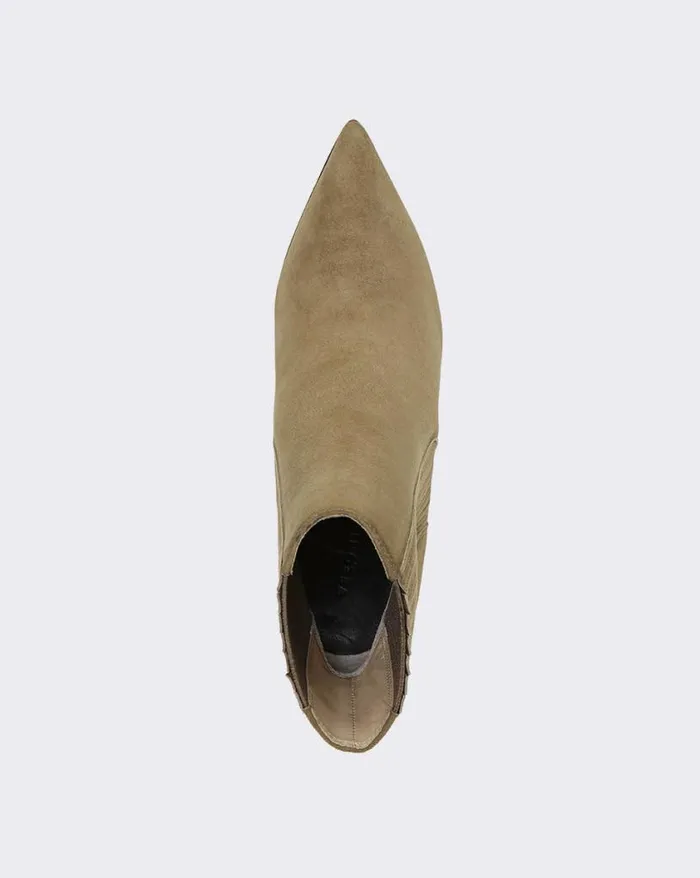 Boots and Booties Shop Veronica Beard Lisa Suede StilettoHeel Bootie Chestnut