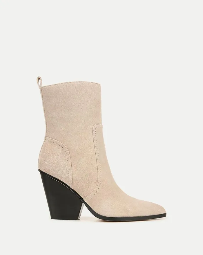 Boots and Booties Shop Veronica Beard Logan Suede Bootie Hazelwood