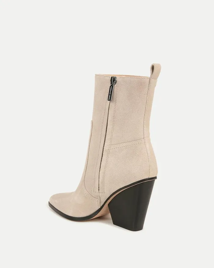 Boots and Booties Shop Veronica Beard Logan Suede Bootie Hazelwood