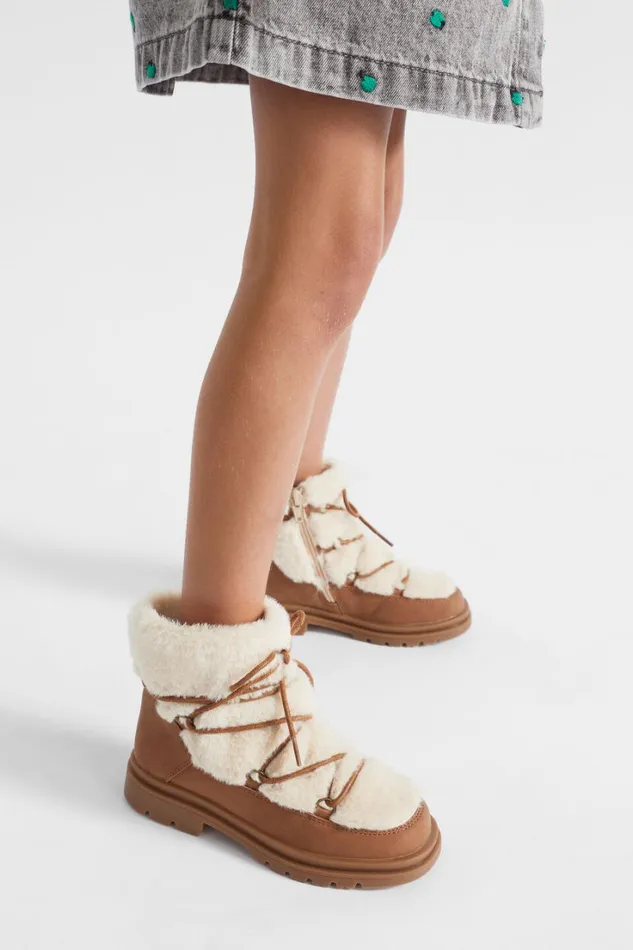 Boots Girl Seed Heritage Fur Trapper Boot Multi