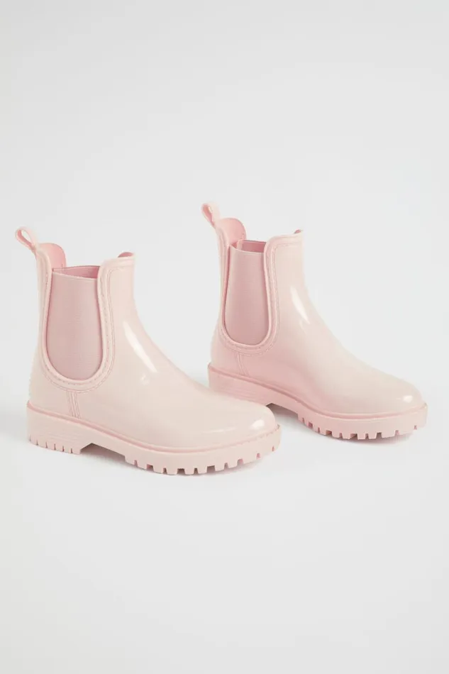 Boots Girl Seed Heritage Gusset Shiny Gumboot Dusty Rose