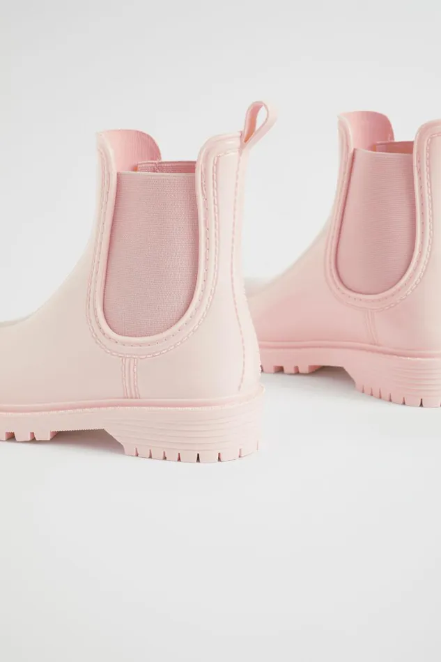 Boots Girl Seed Heritage Gusset Shiny Gumboot Dusty Rose