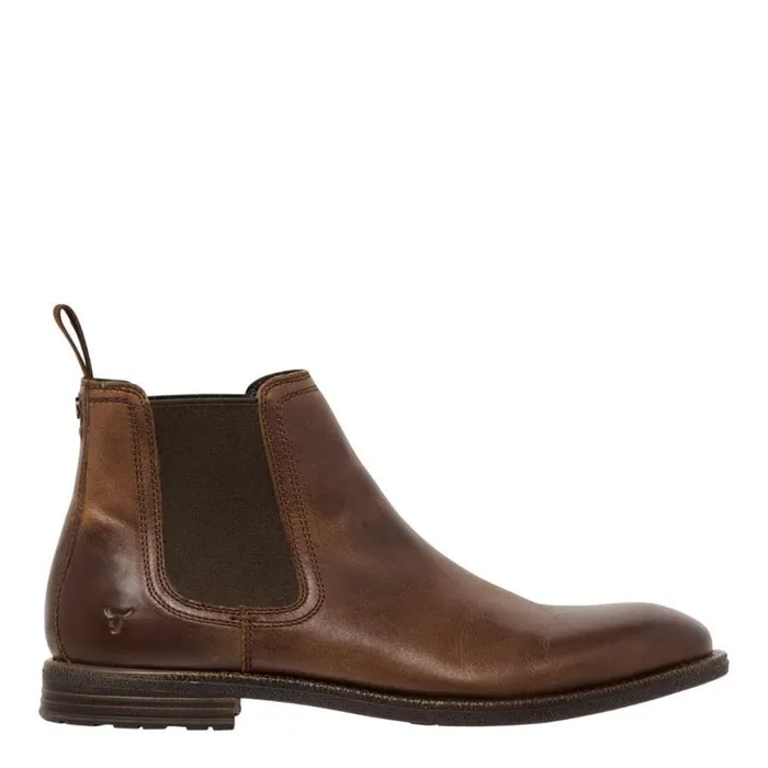 Boots Men Windsor Smith SERGIO TAN LEATHER BOOTS