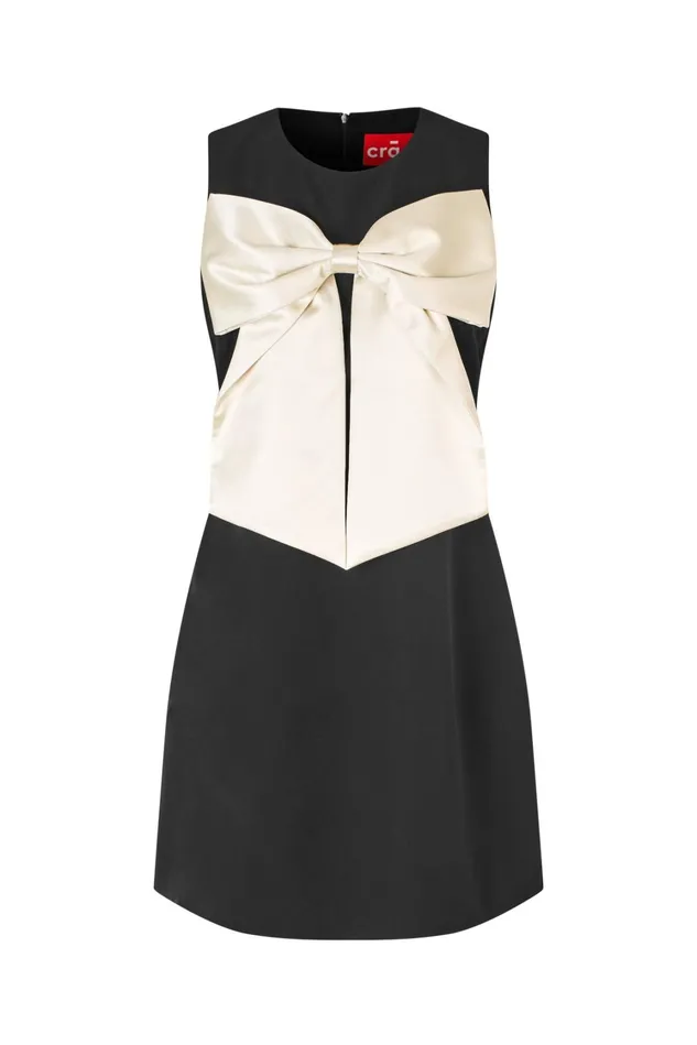 Bow Dress 8211 Black Women Cras Dresses