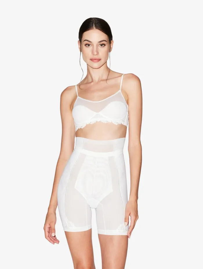 Bralette In Offwhite Stretch Tulle Lingerie La Perla Bandeau