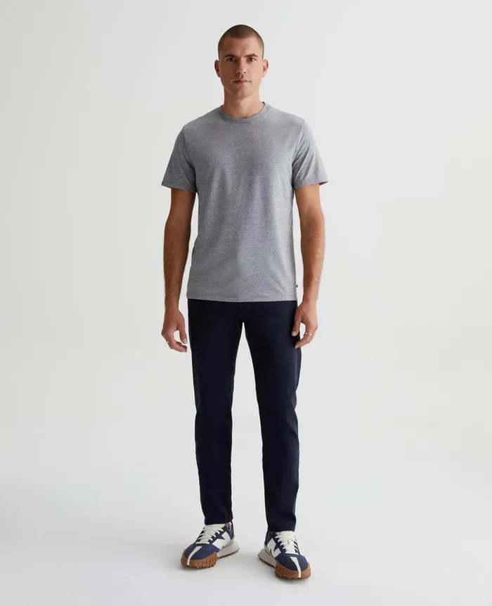 Bryce Crew Heather Grey Men AG Jeans Tees Bryce Crew Heather Grey Men AG Jeans Tees