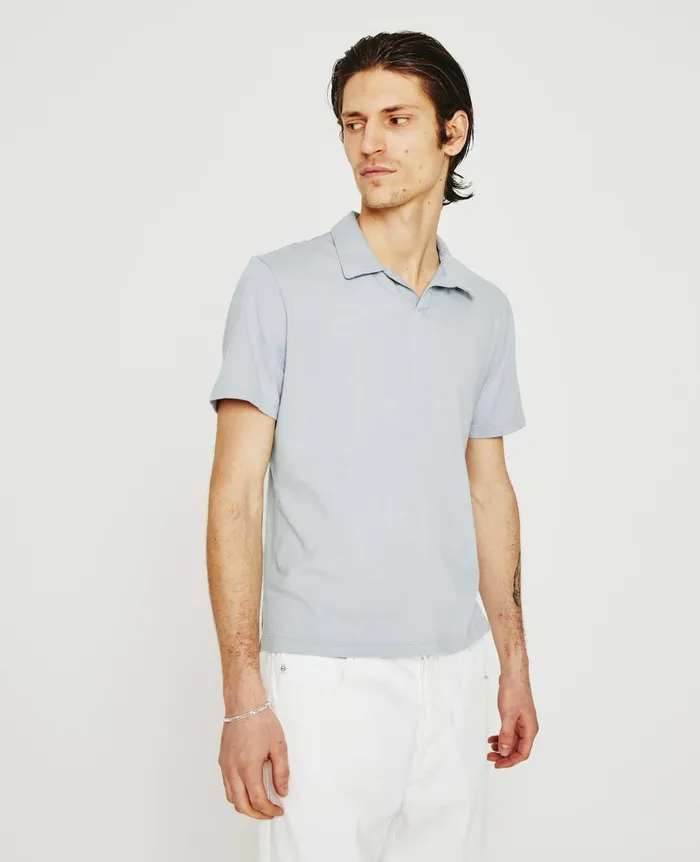 Bryce Johnny Collar White Sands Men AG Jeans Polos