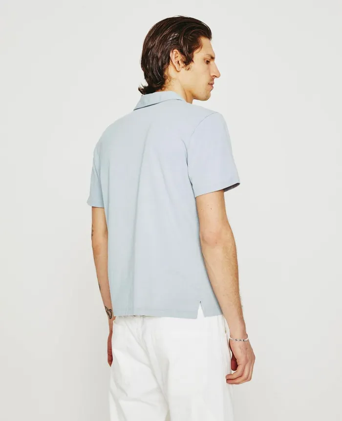 Bryce Johnny Collar White Sands Men AG Jeans Polos Bryce Johnny Collar White Sands Men AG Jeans Polos