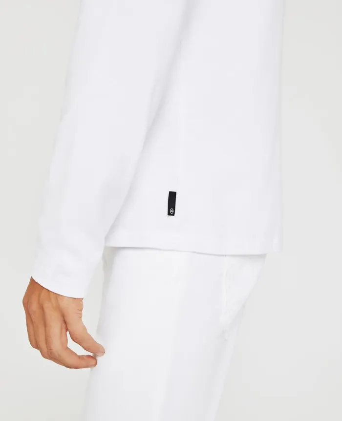Bryce Long Sleeve Henley True White Men AG Jeans Tees Bryce Long Sleeve Henley True White Men AG Jeans Tees