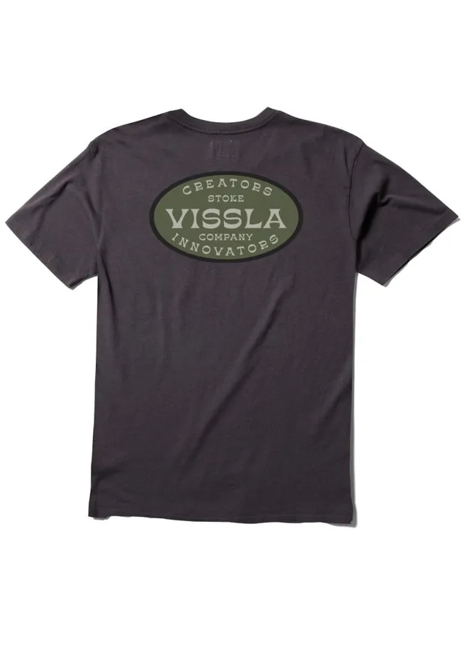Buckled Ss Pkt Tee Phantom Men Vissla Tees
