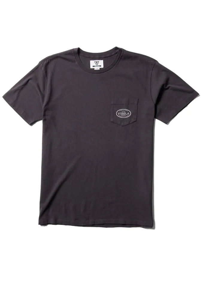 Buckled Ss Pkt Tee Phantom Men Vissla Tees