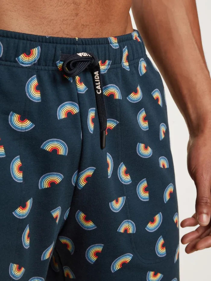 CALIDA Pants Men Shorts Blue Night