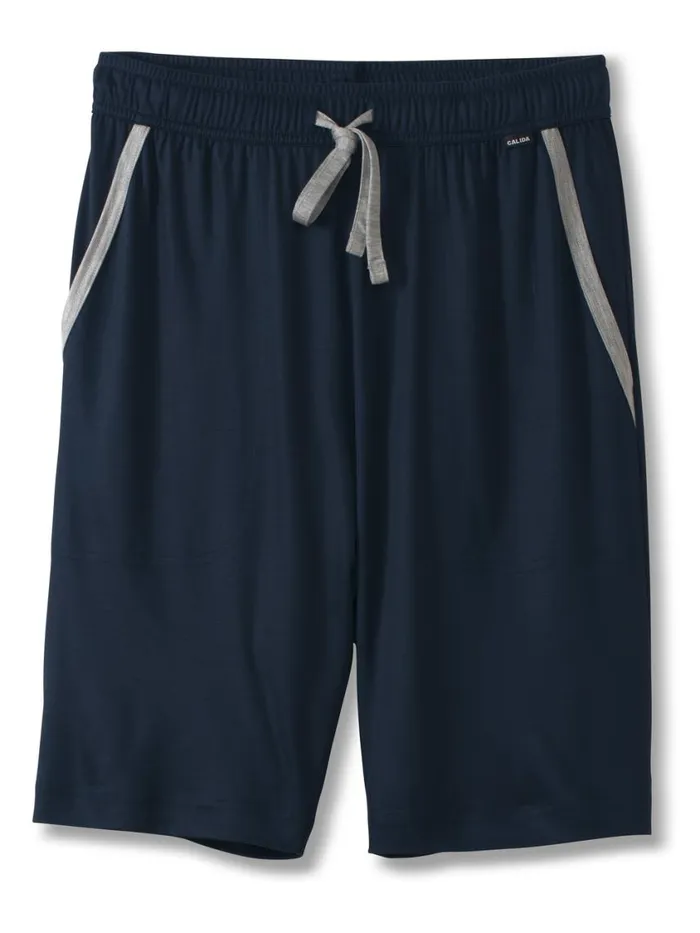 CALIDA Pyjama Pants Men Bermudas Cradle To Cradle Certified Saphir Blue