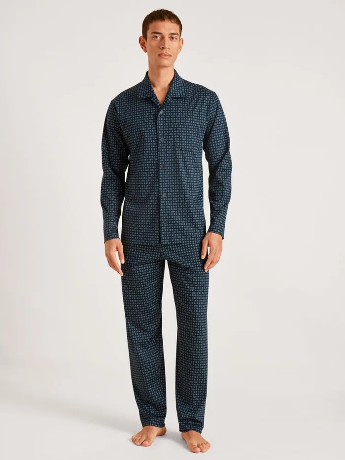 CALIDA Pyjamas Men Pyjama Buttoned Dark Sapphire