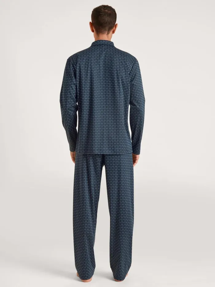 CALIDA Pyjamas Men Pyjama Buttoned Dark Sapphire