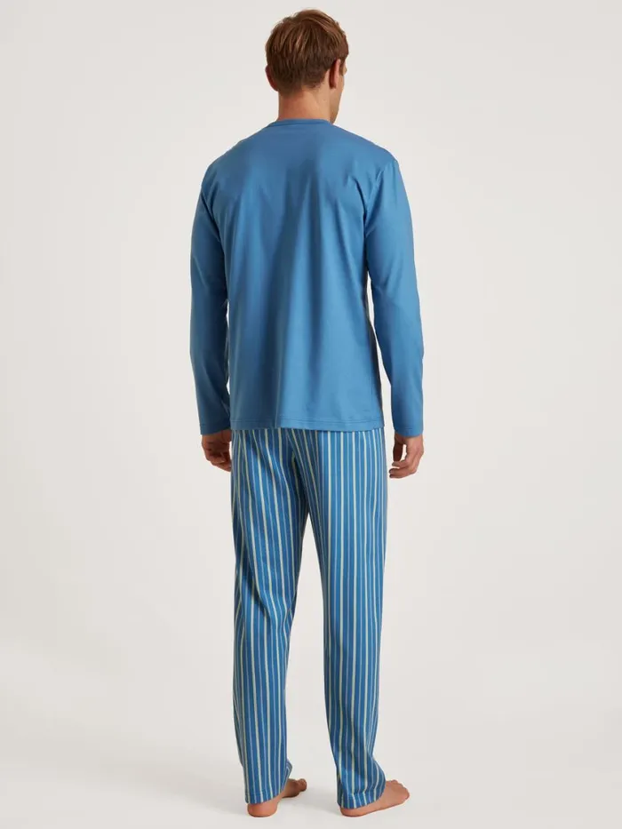 CALIDA Pyjamas Men Pyjama Indian Blue