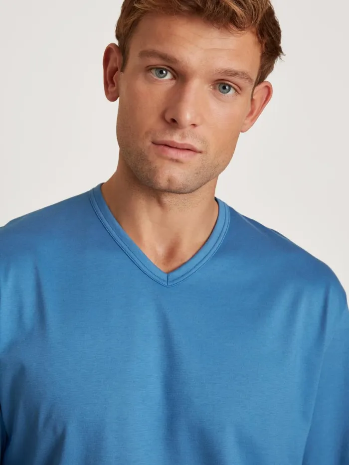 CALIDA Pyjamas Men Pyjama Indian Blue