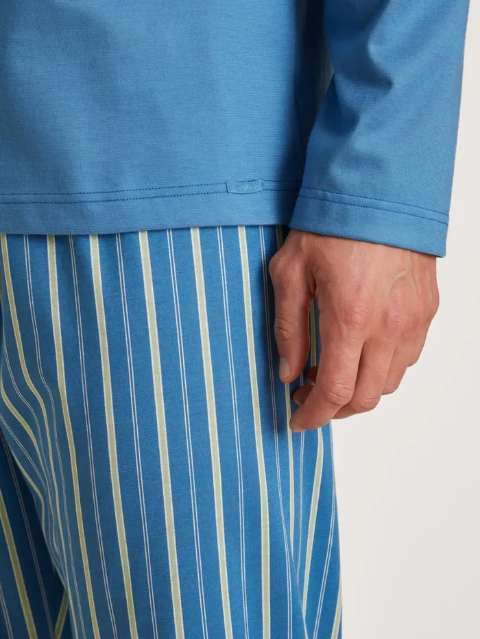CALIDA Pyjamas Men Pyjama Indian Blue