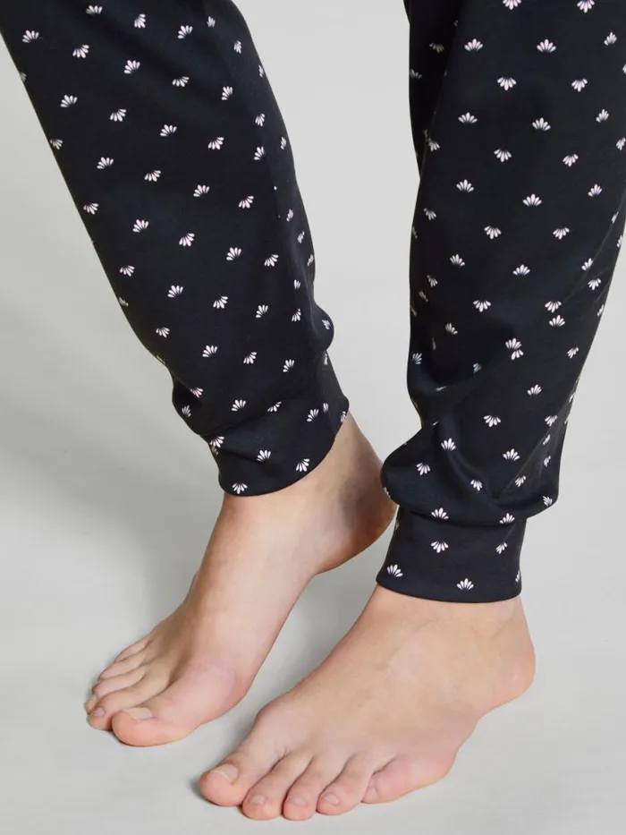 CALIDA Pyjamas Women Pyjama With Cuff Dark Lapis Blue