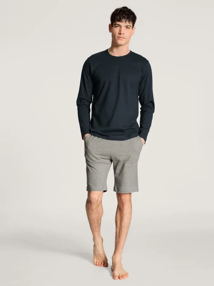 CALIDA Shirts Men Shirt Long Sleeve Dark Sapphire