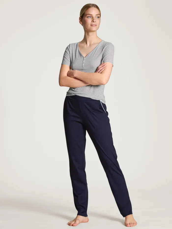 CALIDA Shirts Women Shirt Short Sleeve Dark Lapis Blue