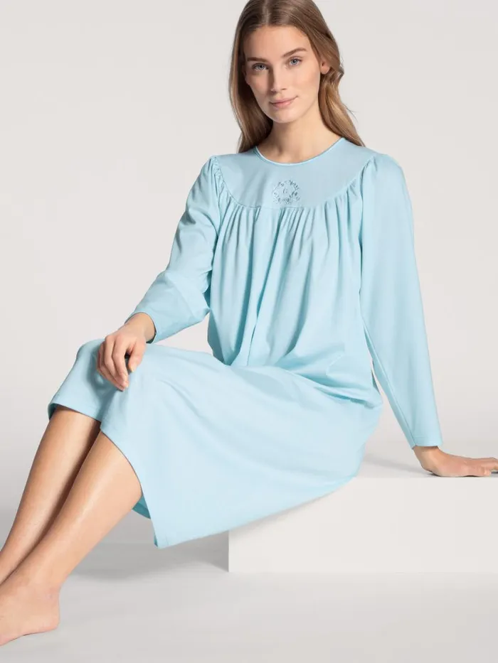CALIDA Show All Women Nightdress Length 110 Cm Hellblau CALIDA Show All Women Nightdress Length 110 Cm Hellblau