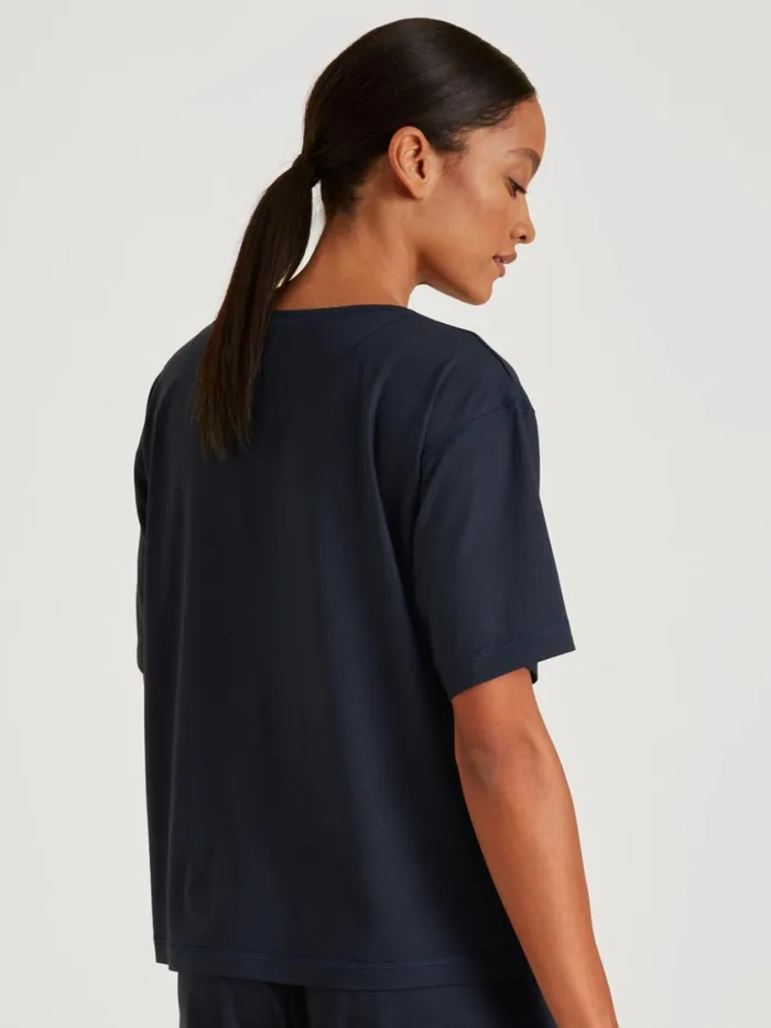 CALIDA Show All Women Shirt Short Sleeve Dark Lapis Blue