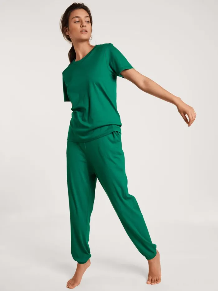 CALIDA Show All Women Shirt Short Sleeve Nevada Green