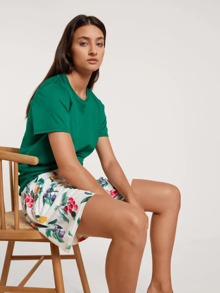 CALIDA Show All Women Shirt Short Sleeve Nevada Green